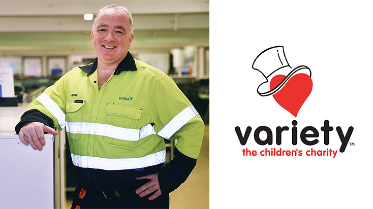 Ventia Award Winner, John McManus, chose Variety - the children
